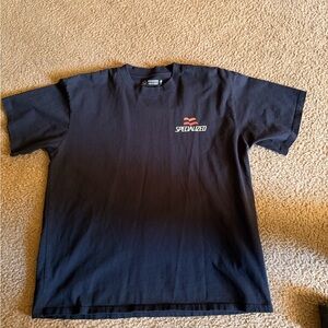 Specialized Black Tee with Red Logo